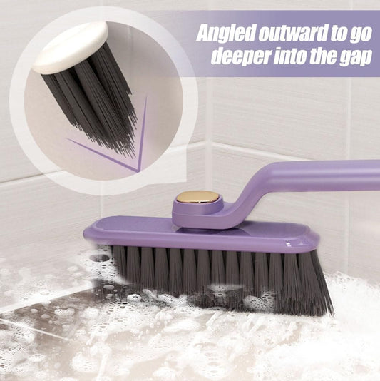 Multifunctional 2-in-1 Crevice Cleaning Brush with Hidden Tweezers