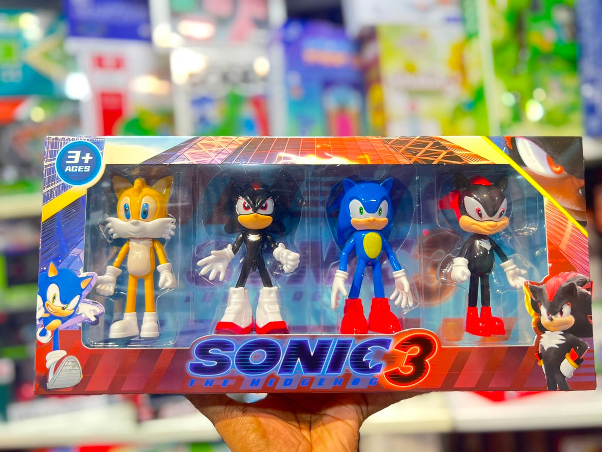 Sonic the Hedgehog 3 Action Figure Set 4.5 Inch