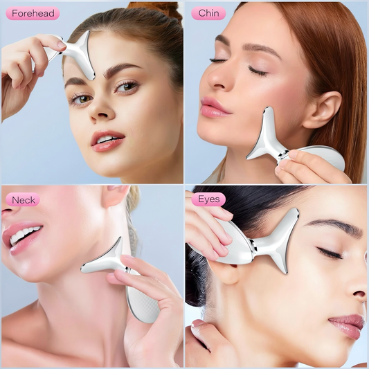 Electric LED Light Therapy Face and Neck Massager