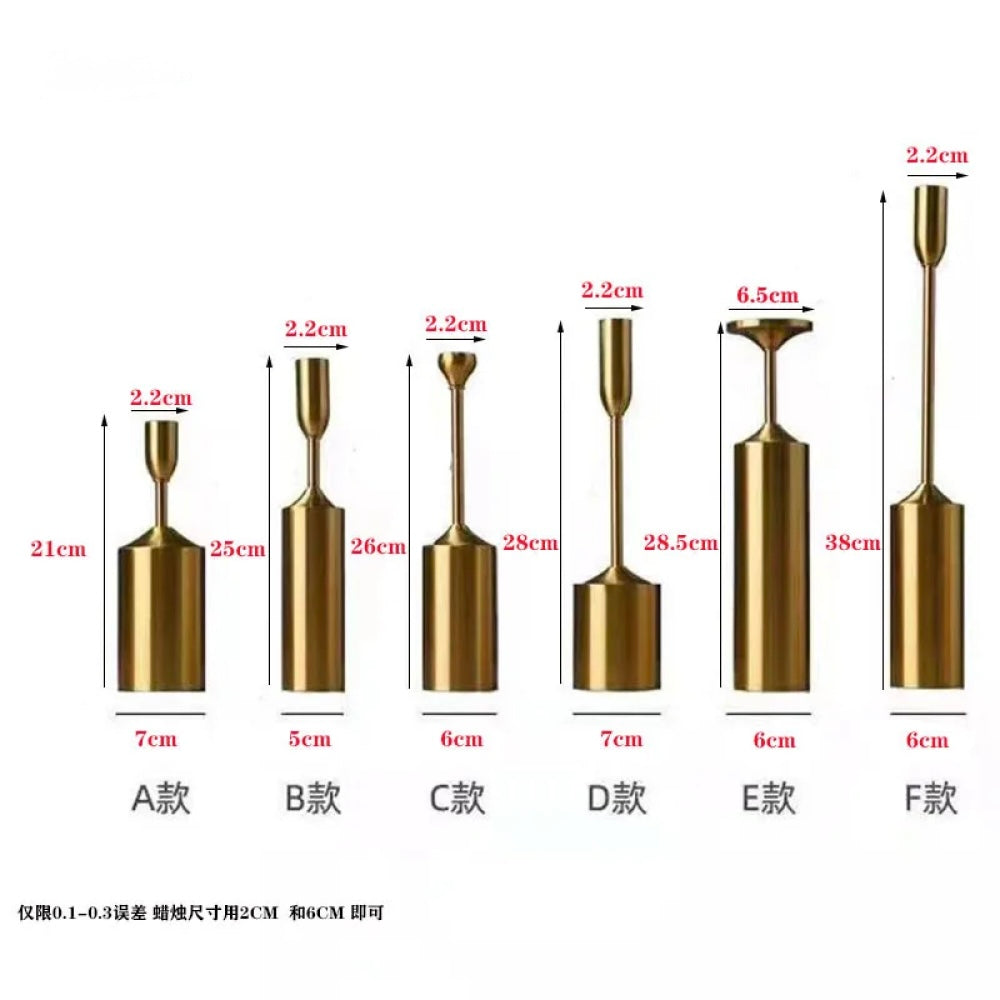 Royal Style Candle Holder (Set Of 6 Piece)