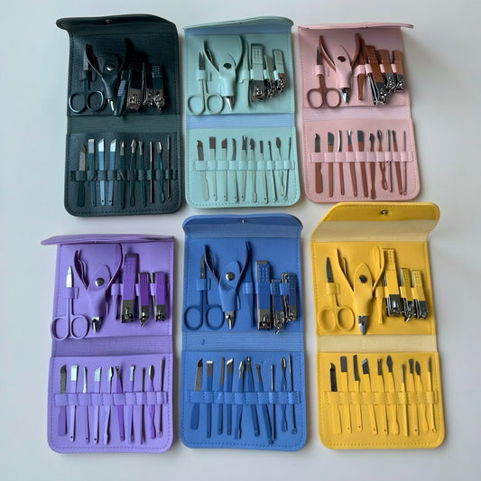 Professional Stainless Steel Manicure & Grooming Kit