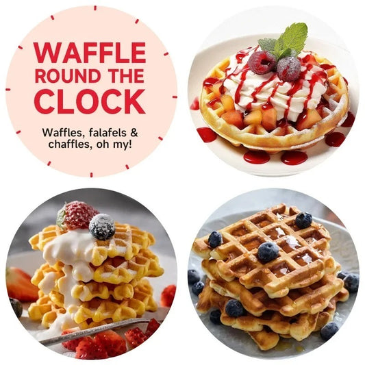 Compact Electric Mini Waffle Maker for Quick Breakfasts