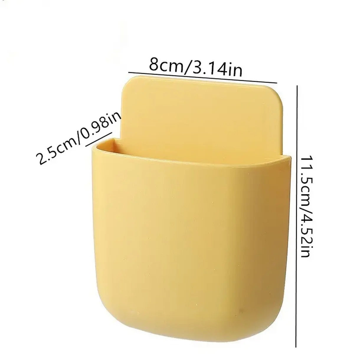 Wall-Mounted Remote Control and Phone Holder