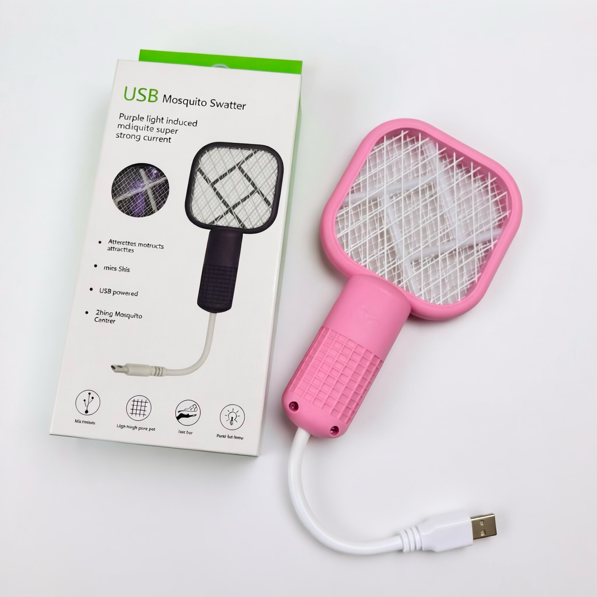 USB Rechargeable Mini Electric Mosquito Swatter