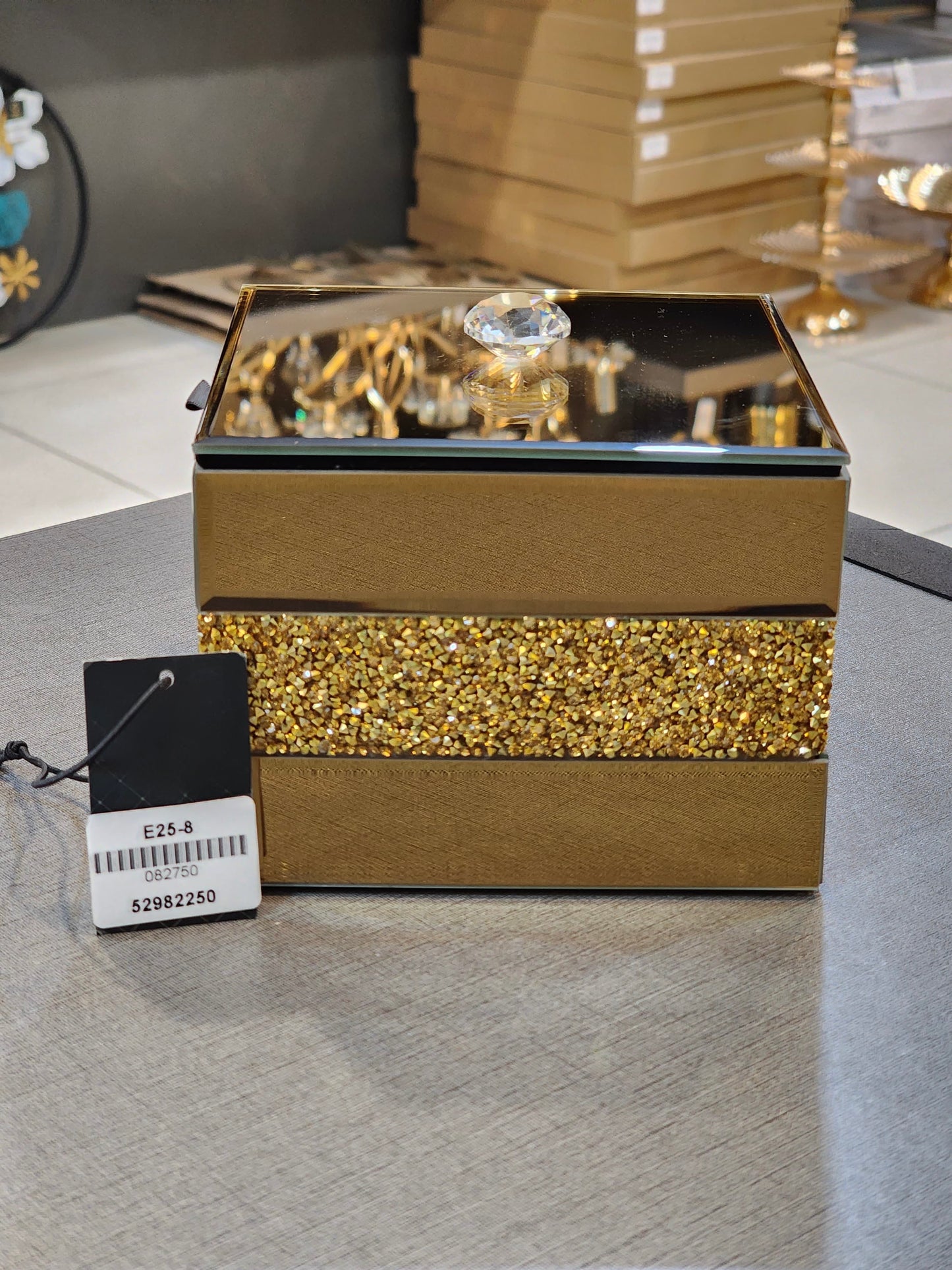 Elegant Mirrored Keepsake Box