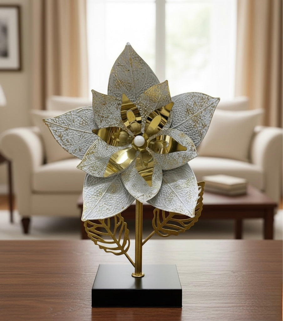 Metal Flower Tabletop Motives Showpiece