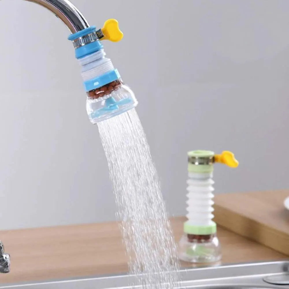 Flexible 360° Rotating Faucet Aerator and Splash-Proof Extender