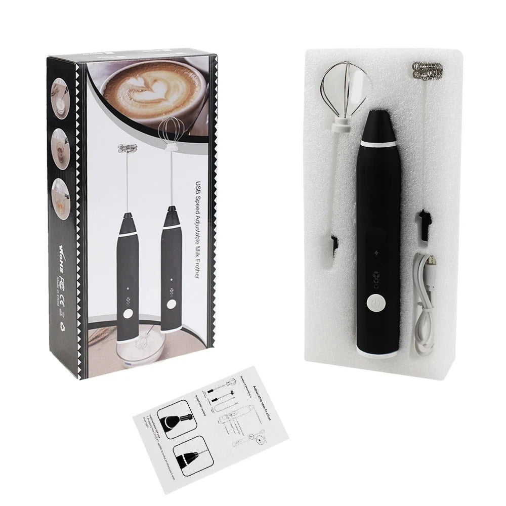 USB Rechargeable Electric Handheld Frother and Whisk