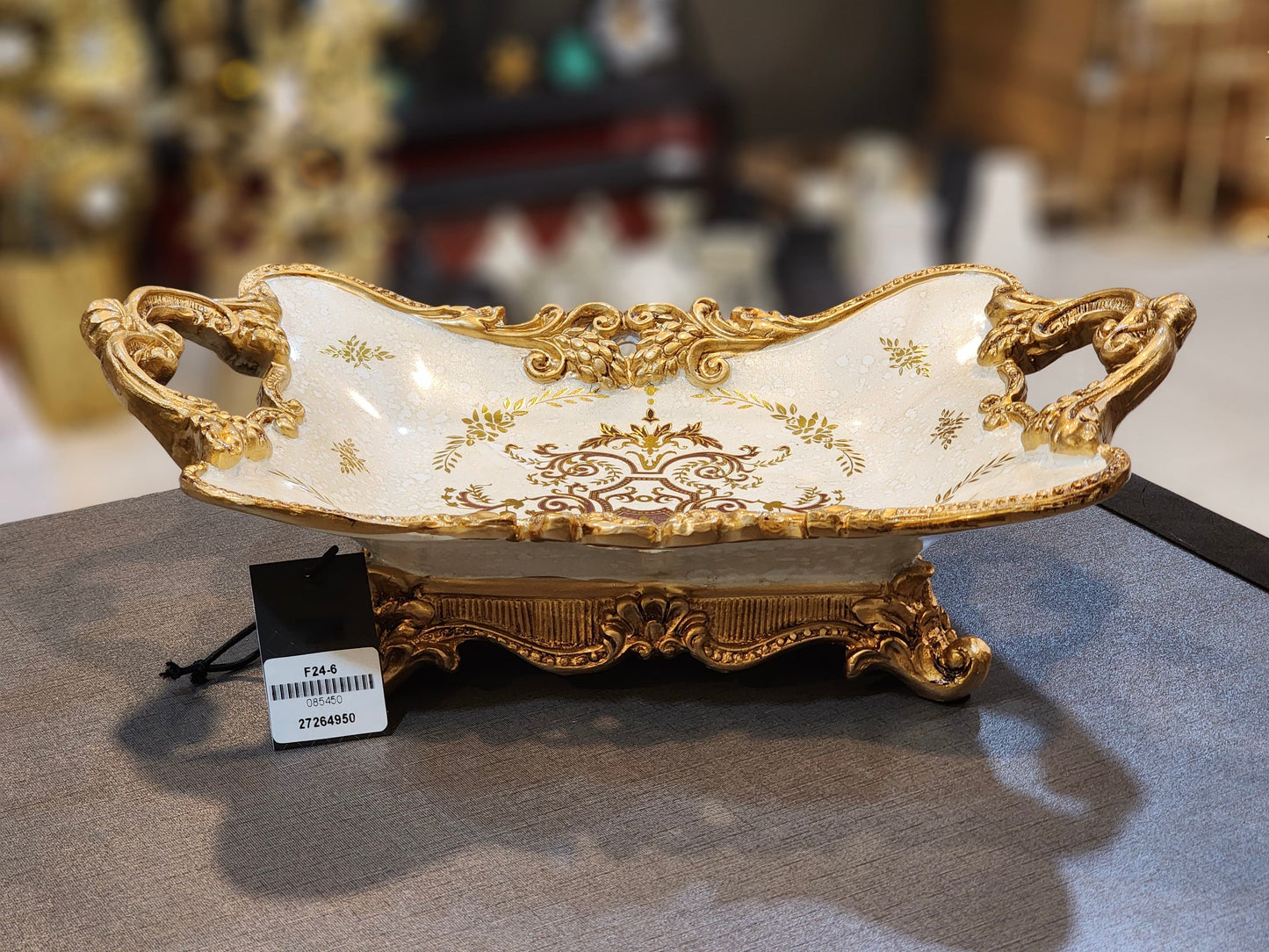 Ornate Baroque-Style Decorative Bowl