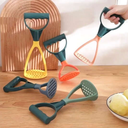 Small Colorful Ergonomic Potato Mashers Set