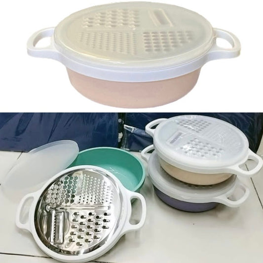 Multi-Functional Vegetable Grater with Plastic Storage Case & Cover
