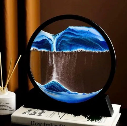 3D Moving Sand Art Hourglass Decoration