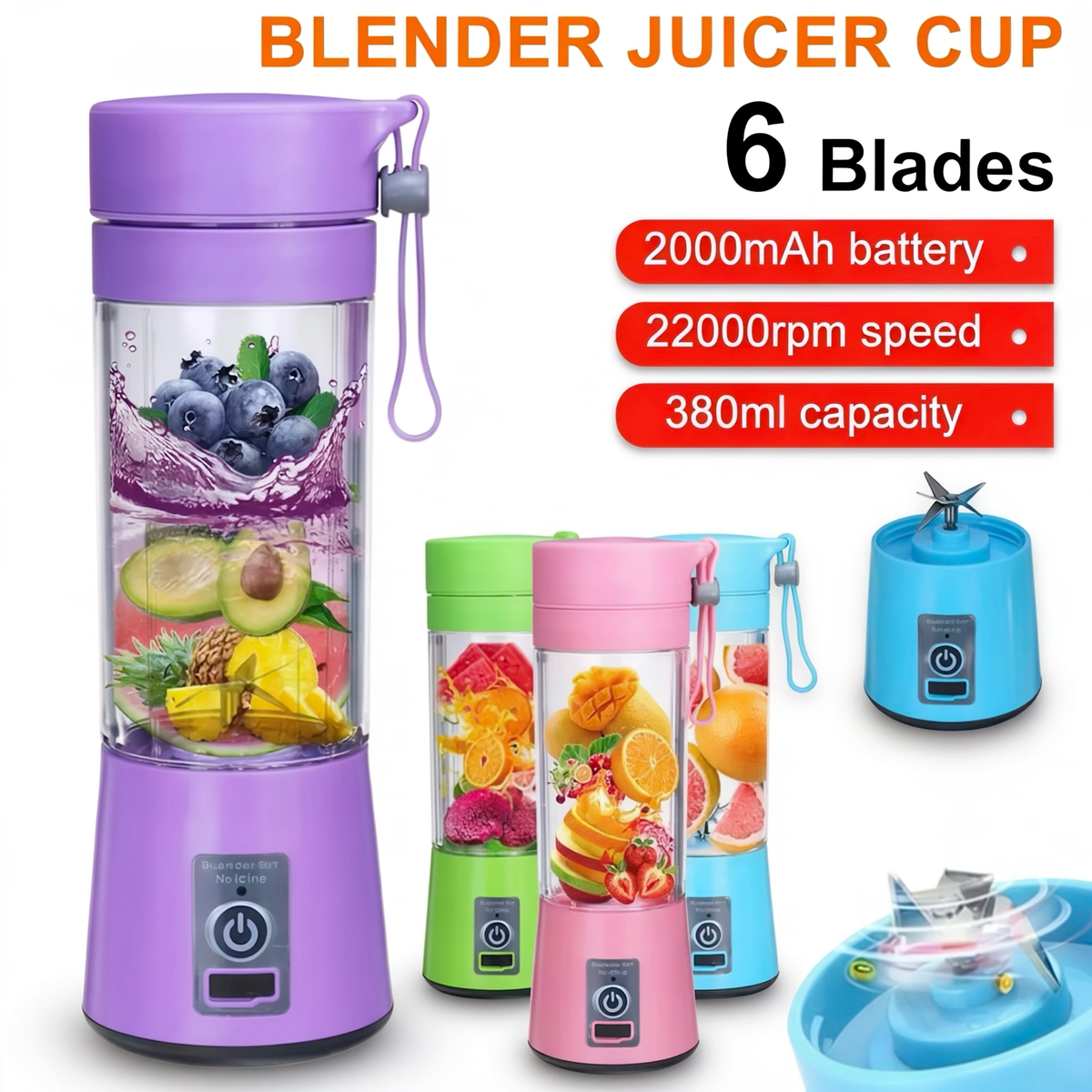 Portable Blender Juicer Cup