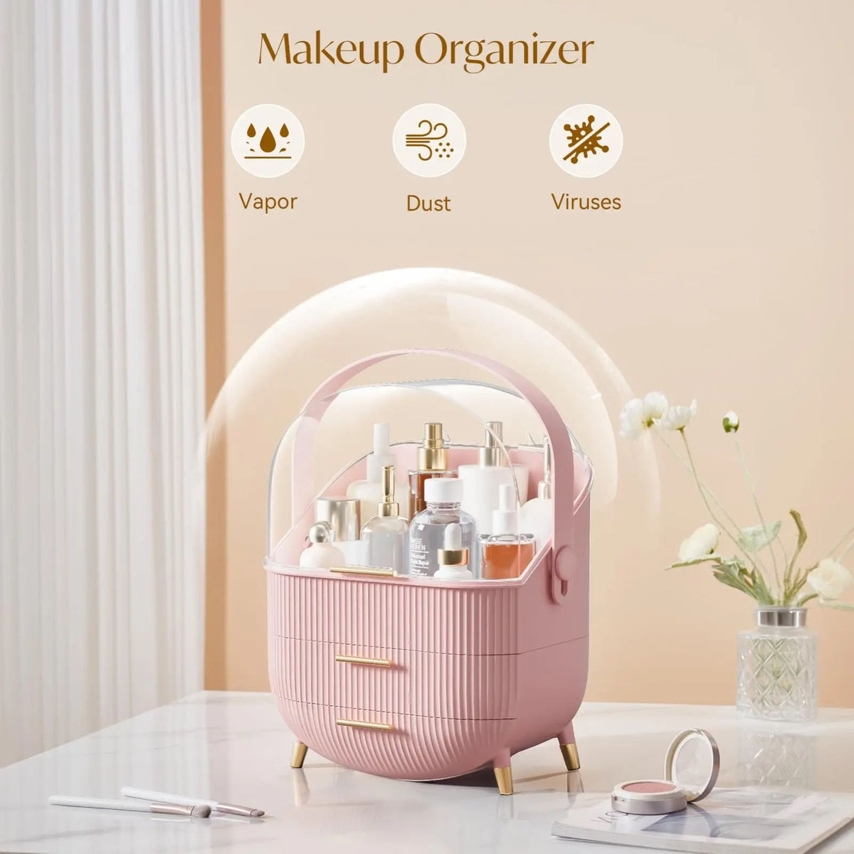 Luxury Portable Makeup & Skincare Organizer