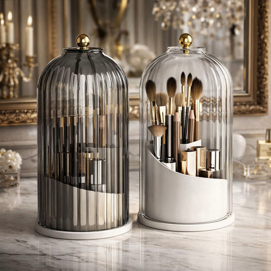 Luxury Rotating Makeup Brush Holder