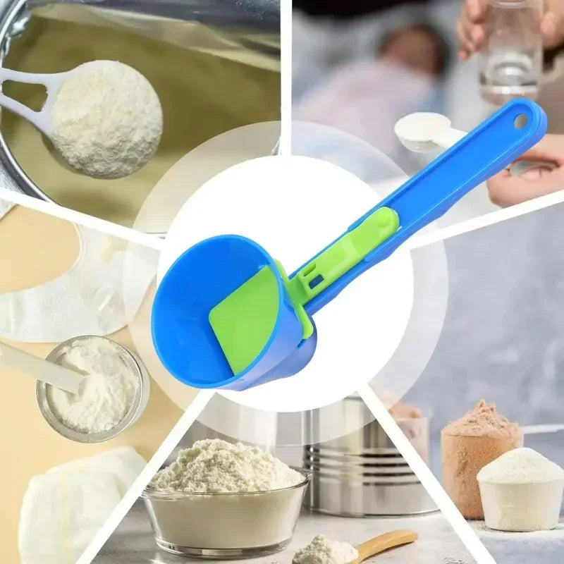 2-in-1 Kitchen Funnel Scoop No Spill Liquid Transfer