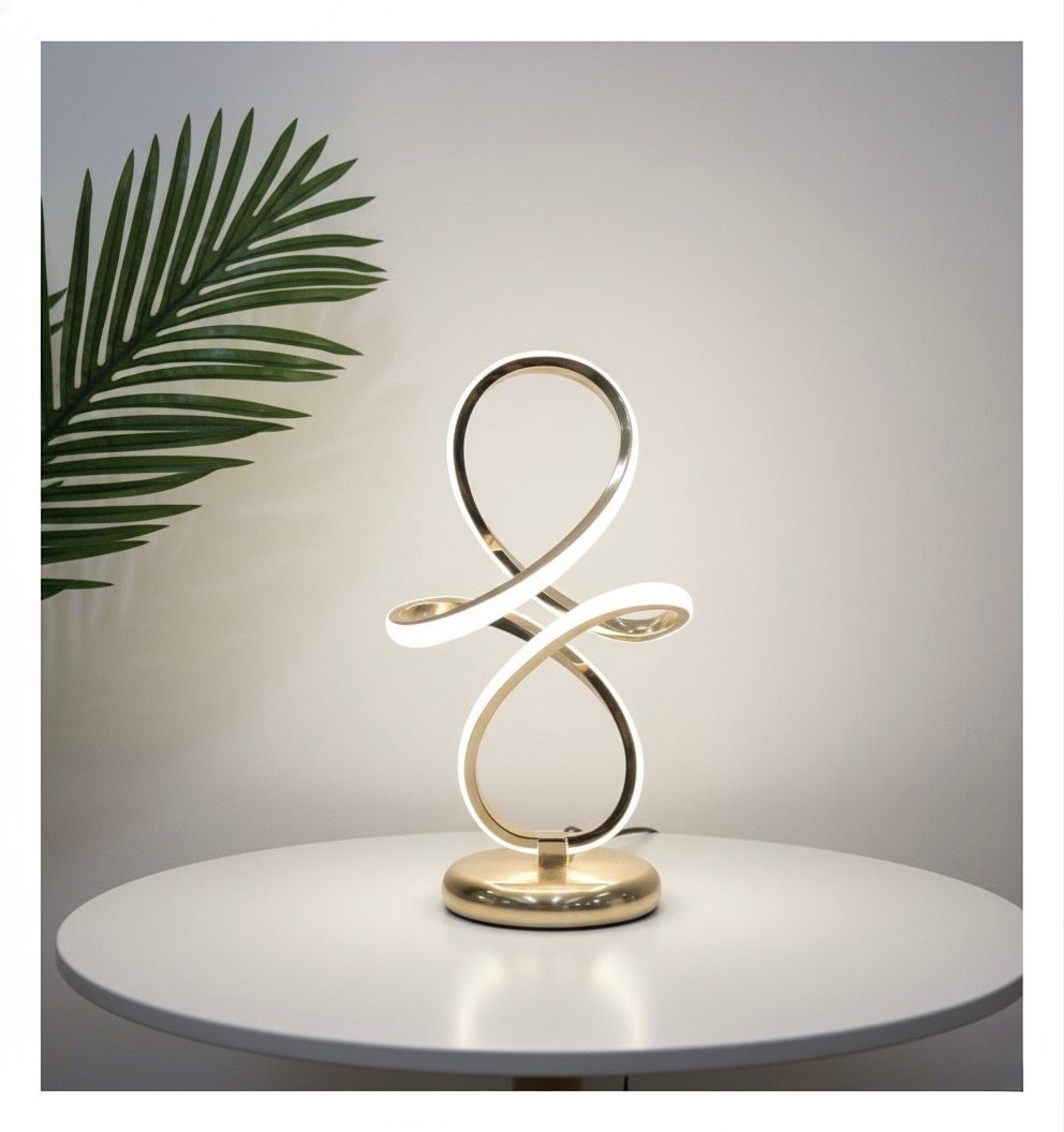 Modern LED Desk Lamp with Spiral Design ( Pair ) ( 2 pieces )