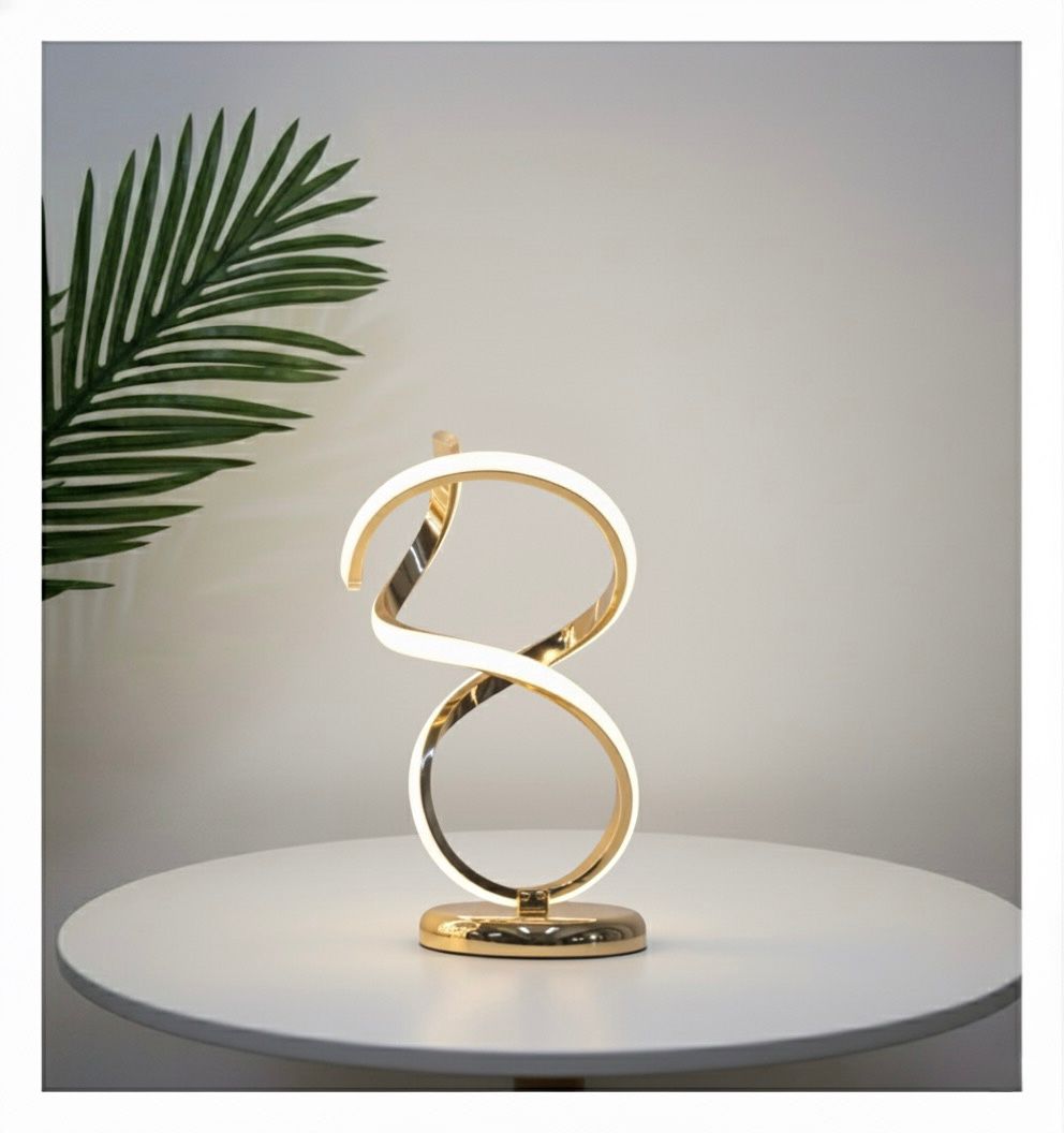 Modern LED Desk Lamp with Spiral Design ( Pair ) ( 2 pieces )