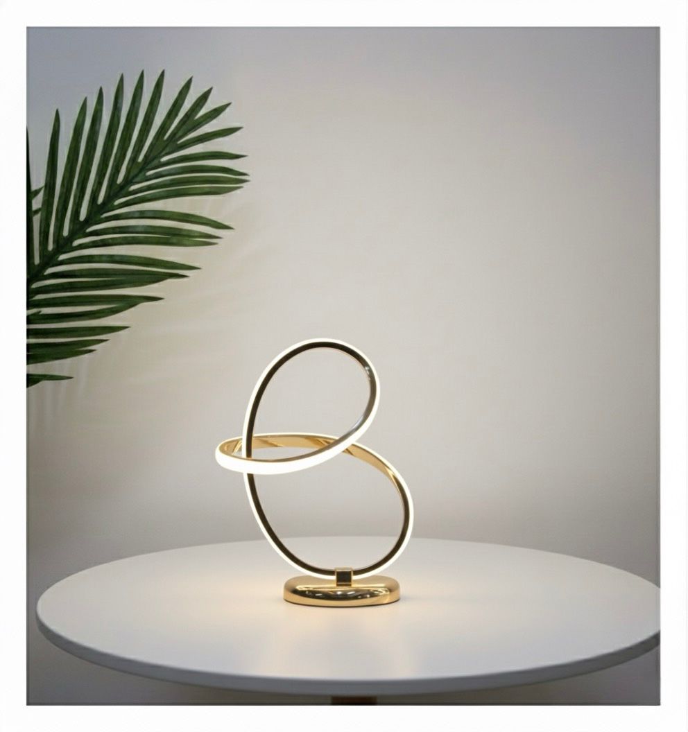 Modern LED Desk Lamp with Spiral Design ( Pair ) ( 2 pieces )