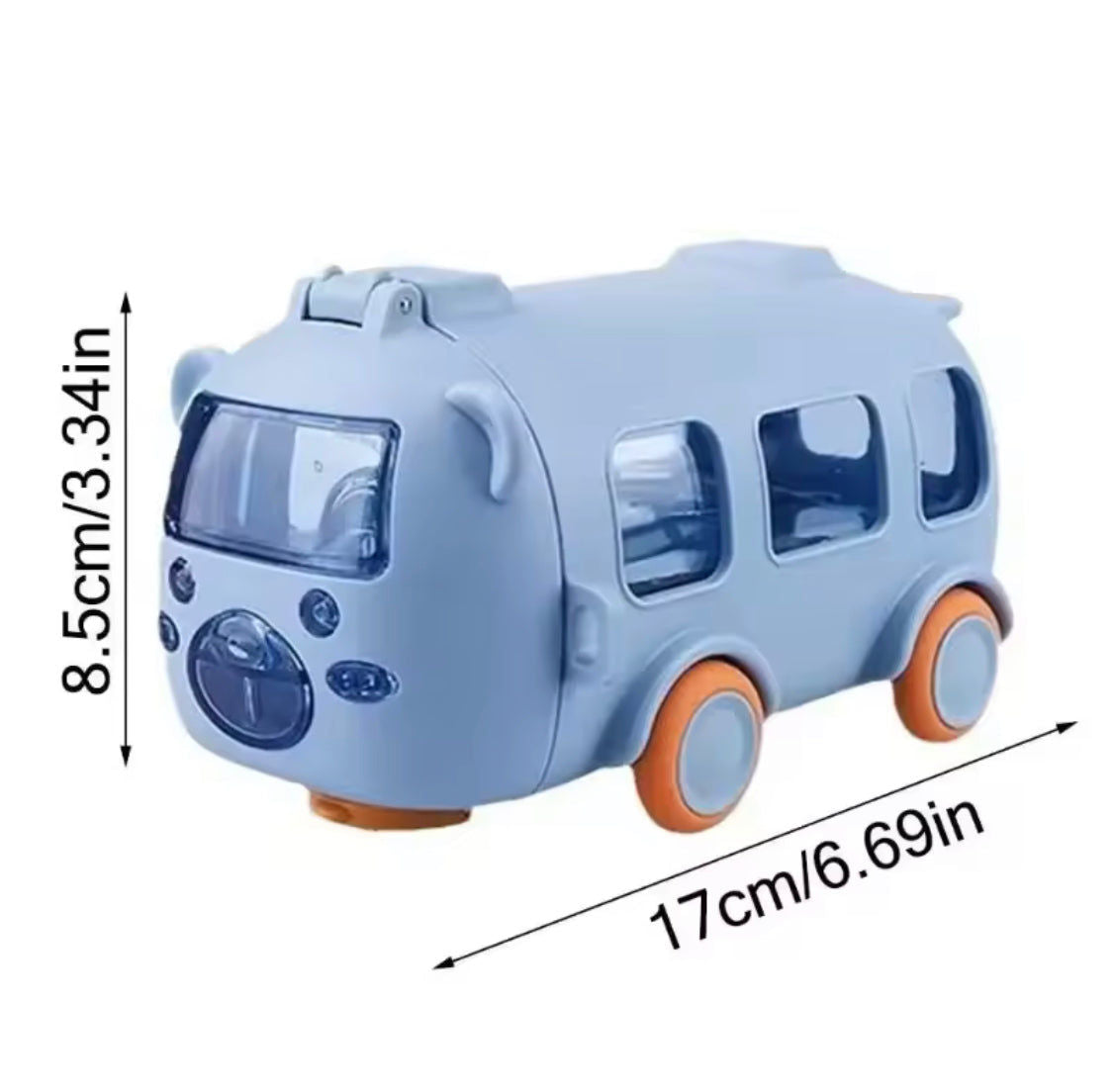 Cute Bus Shape Kids Water Bottle With Strap