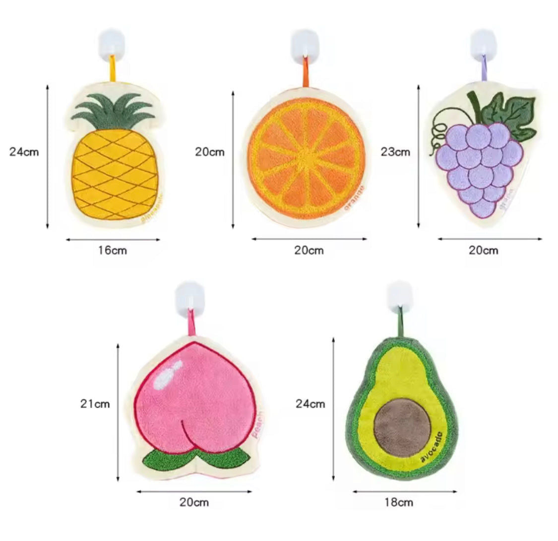 Kitchen Fruit Hand Towel Quick Drying Wiping Towel