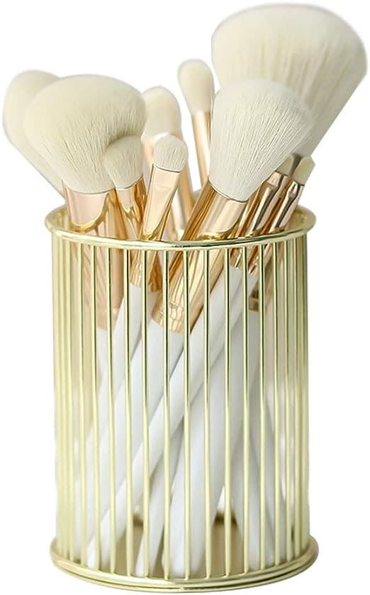 Wire Mesh Metal Desk Pen Holder