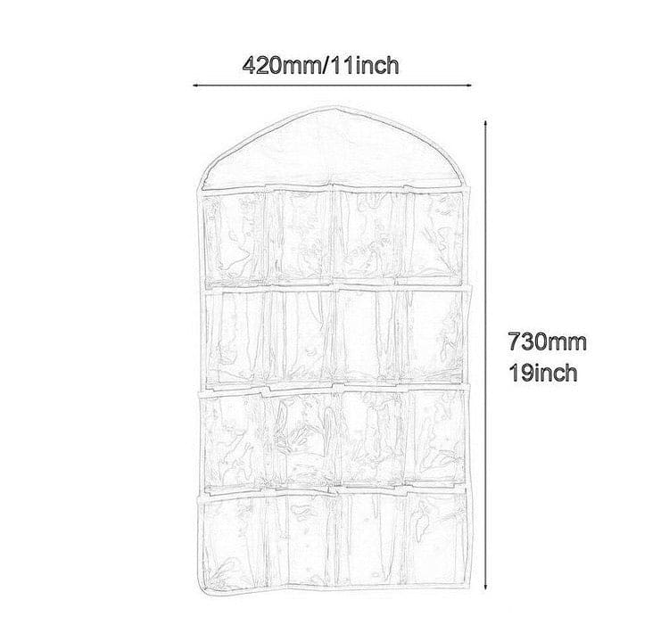 16 Pocket Hanging Socks Organizer