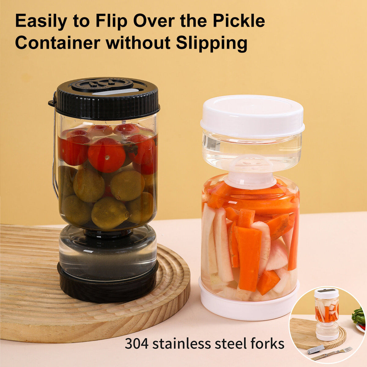 Borosilicate Glass Pickle Jar With Strainer