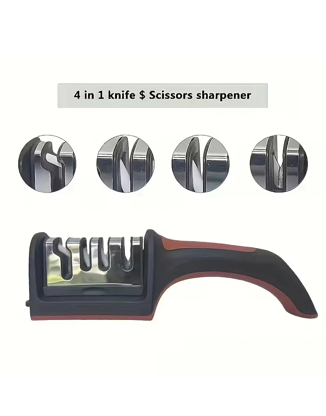 4-in-1 Professional Knife and Scissors Sharpener