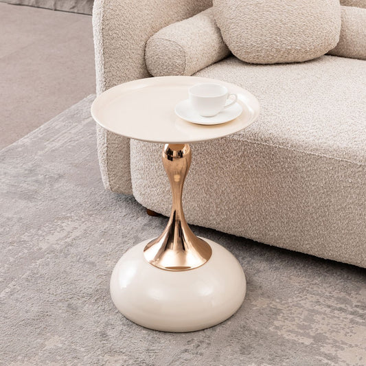 The Aura Pedestal Side Table
