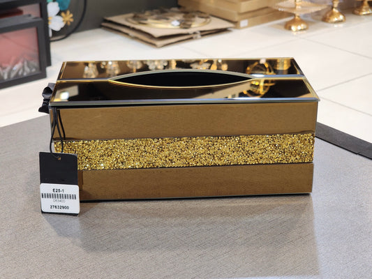Luxurious Mirrored Tissue Box Holder