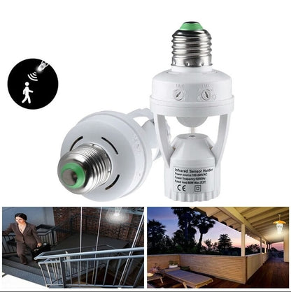 E27 PIR Motion Sensor Light Bulb Socket