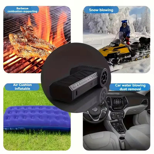 High-Power Rechargeable Mini Jet Fan and Duster