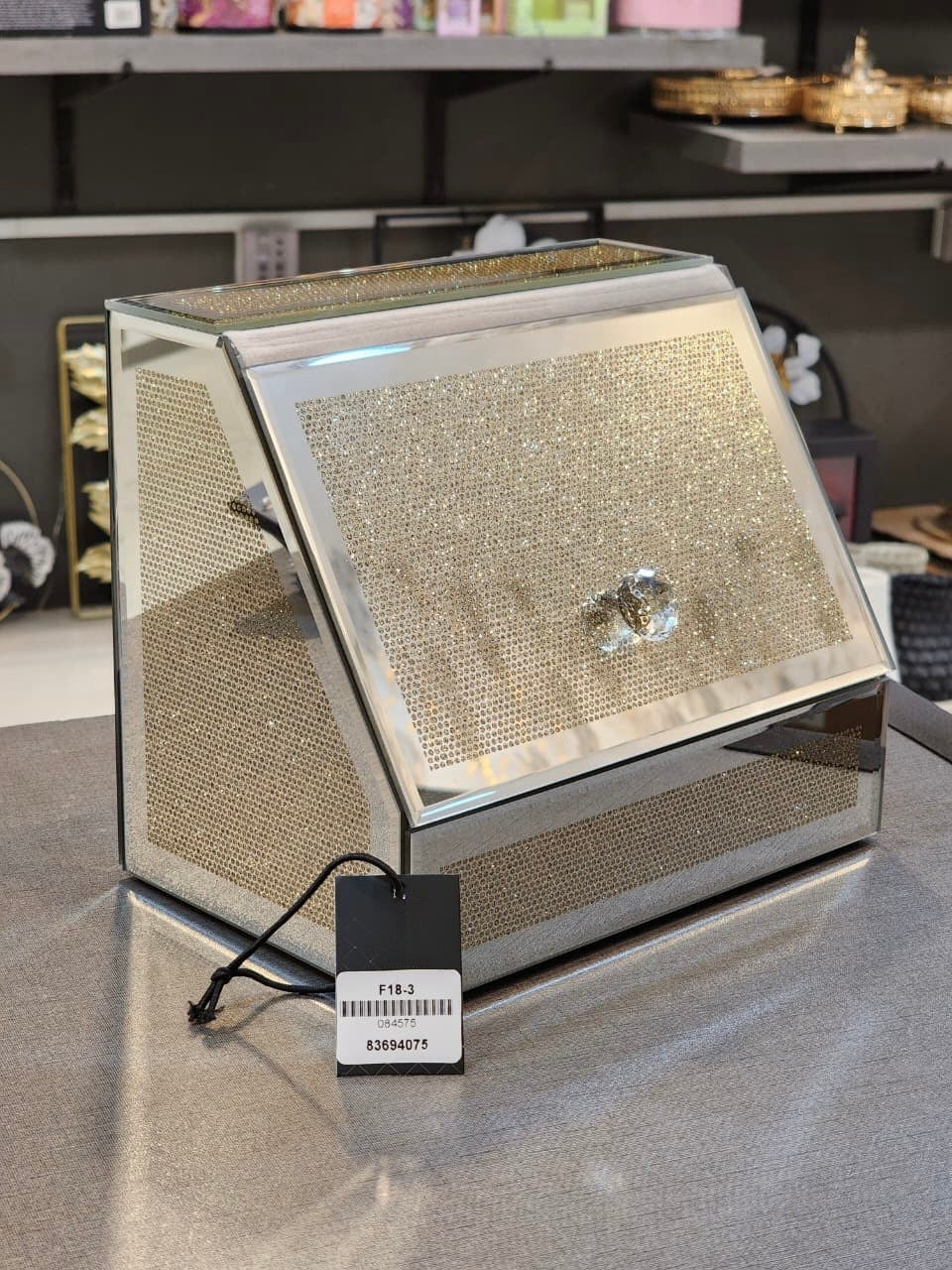 Glamorous Mirrored Storage Chest