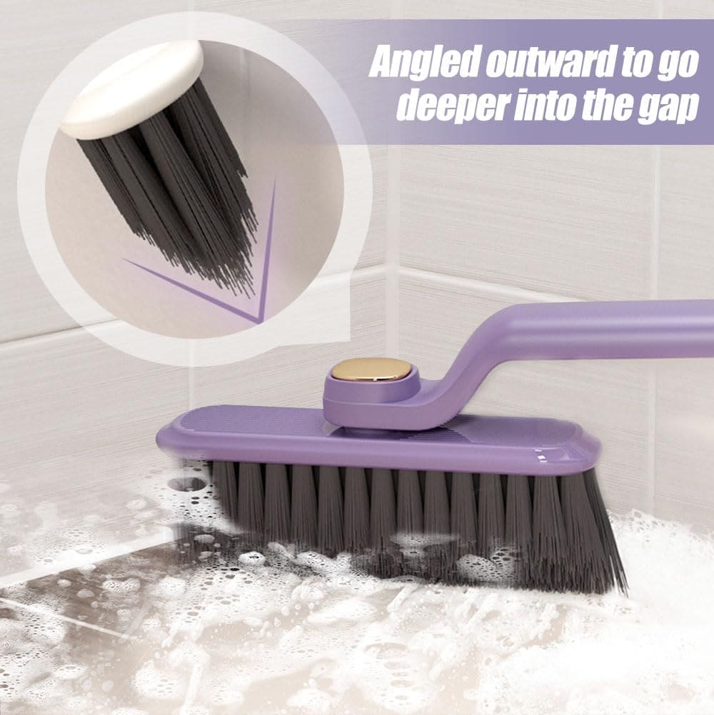 Multifunctional 2-in-1 Crevice Cleaning Brush with Hidden Tweezers