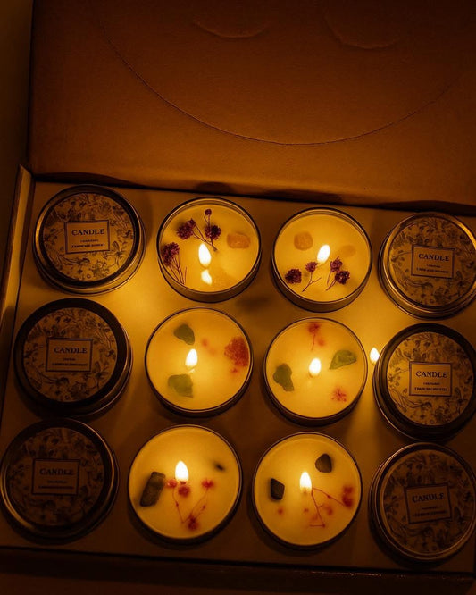 Aromatherapy Crystal-Infused Scented Candle Gift (1 Piece)