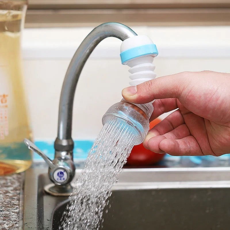 Flexible 360° Rotating Faucet Aerator and Splash-Proof Extender
