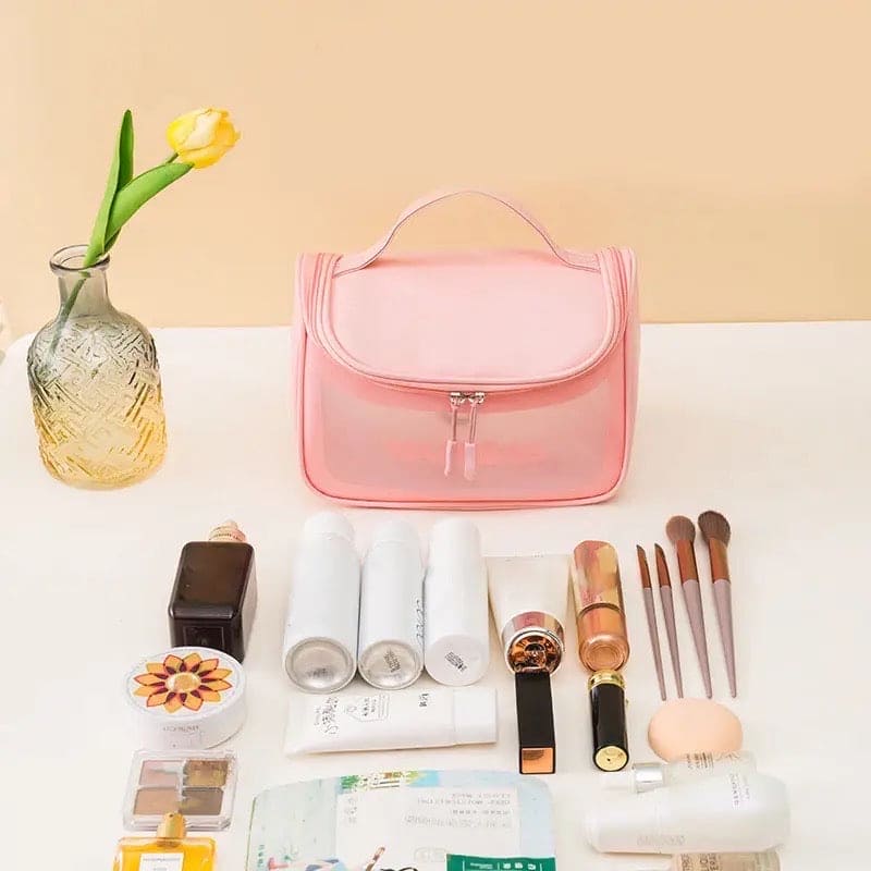Waterproof Hanging Clear Washbag & Cosmetic Travel Organizer