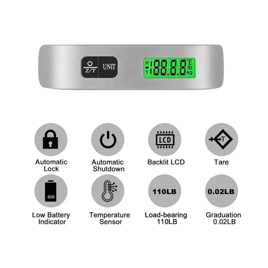 Digital Portable Luggage Scale (50kg / 110lb)