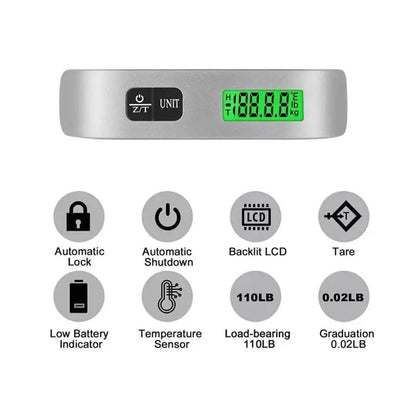 Digital Portable Luggage Scale (50kg / 110lb)