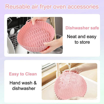 Reusable Silicone Air Fryer Liner Basket