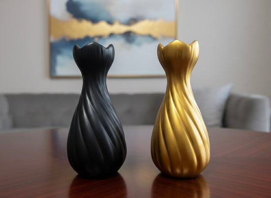 Modern Spiral Tulip Vase