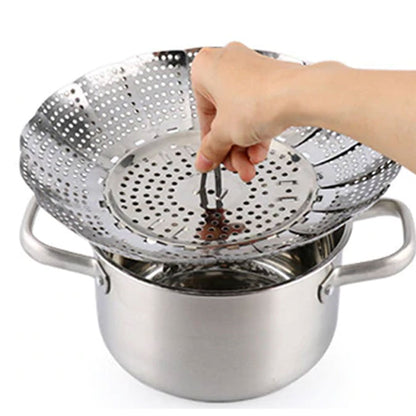 Adjustable Stainless Steel Vegetable Steamer Basket