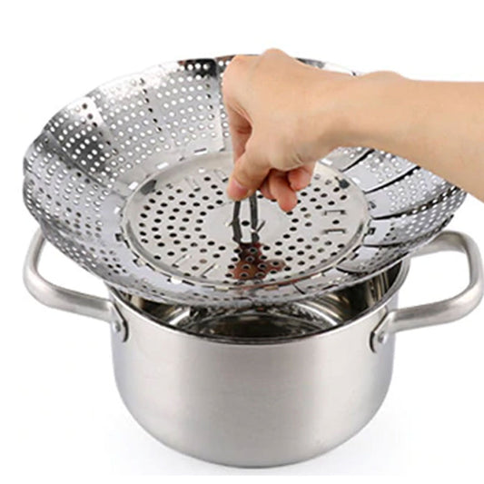Adjustable Stainless Steel Vegetable Steamer Basket