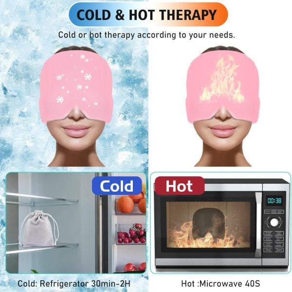 Migraine and Headache Relief Gel Ice Cap