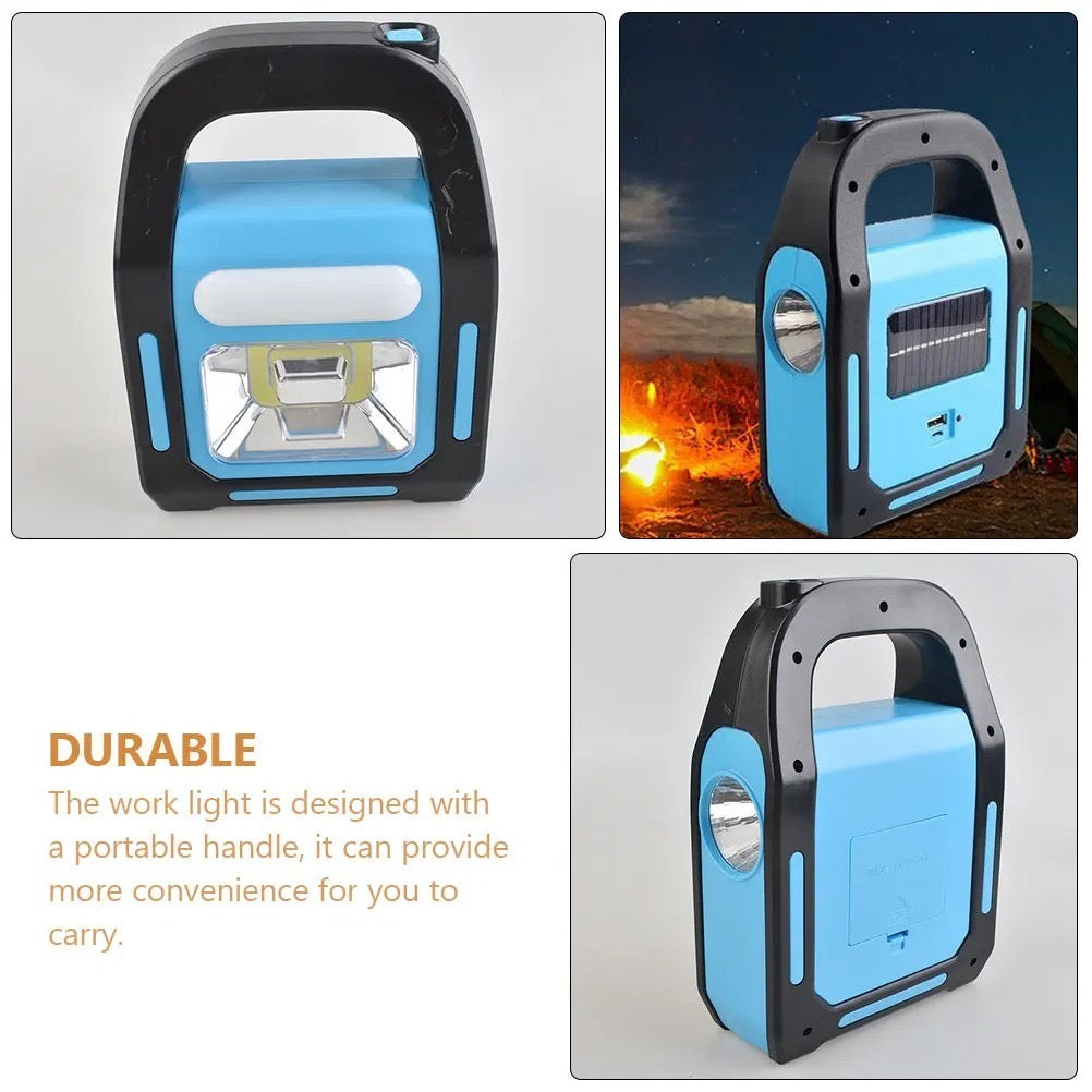Multi-Functional Solar Rechargeable LED Work Light