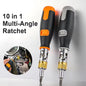 10-in-1 Multi-Angle Pivoting Ratchet Screwdriver