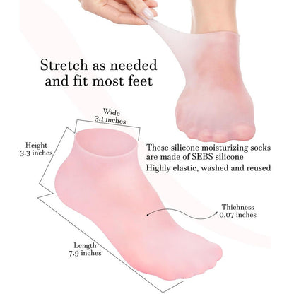 Moisturizing Silicone Gel Socks for Foot Care