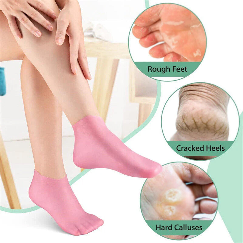 Moisturizing Silicone Gel Socks for Foot Care