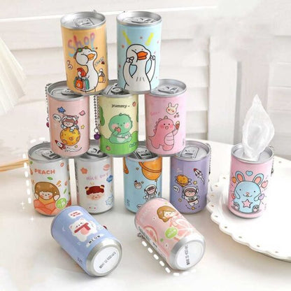 Pack of 30 Mini Portable Wipes with Can